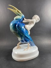Rosenthal figurine boy with toucan signed Ferdinand picture