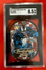 VENOM 🔥 2017 FLEER ULTRA SPIDER-MAN JAMBALAYA Short Print Rare Insert 8.5 picture