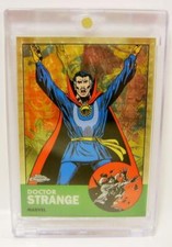 DR. DOCTOR STRANGE PATRIMONY 1/1 GOLD SUPER FRACTOR MARVEL TOPPS CHROME 2024 picture