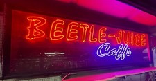 10 Foot Long BEETLE-JUICE CAFFE Hanging Neon Sign GA9574 picture