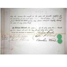 President Abraham Lincoln Signed 1861 Deed Dalshire Auctions Autograph COA picture