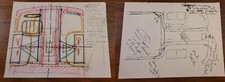 DELOREAN SKETCHES DRAWN BY JOHN DELOREAN 1977 ORIGINAL fantastic rare vintage picture