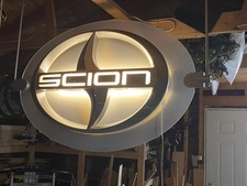 Original Scion Dealership Illuminated Sign Toyota Lexus Lighted Genuine 4 Feet picture