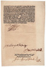 Charles VI. (1685-1740/ Holy Roman Emperor) - Document signed picture