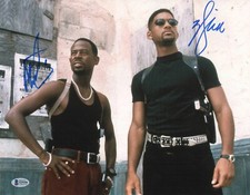 MARTIN LAWRENCE WILL SMITH SIGNED AUTOGRAPH BAD BOYS 11X14 PHOTO BECKETT BAS picture