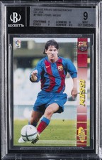 2004-05 PANINI MEGACRACKS LA LIGA #71BIS LIONEL MESSI ROOKIE RC BGS 9 picture