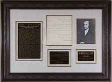 ALBERT GALLATIN - MANUSCRIPT LETTER SIGNED 04/28/1802 picture