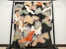 Heiwaya Main Store Superb Antique Taisho Romance Three Great Embroidery Sagara F picture