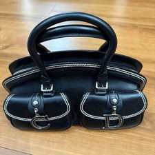 Dior Cd Logo Mini Boston Handbag Item Black Dior Women Rare Luxury Designer Mode picture