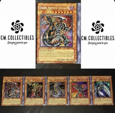 Yu-Gi-Oh Uncut Prize Sheet - Phantom Darkness Secret Rare x5 Dark Armed Dragon picture