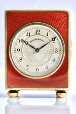 Breguet 4132 Rare Miniature Ruby Enamel 8 Days Collectors Clock ‘1920’ - Superb picture