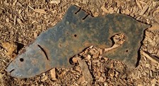 Art Cast Iron Trout Fish Metal Sculpture Flat Heavy Amazing picture