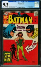 Batman #181 CGC 9.2 OW/WP (1966) 1st Poison Ivy (Pamela Lillian Isley) L@@K picture