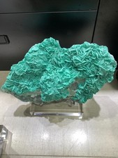 19.25LB top Natural Aurichalcite cluster quartz crystal mineral specimen+stand picture