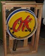 Old-Chevrolet-Used-Car-OK-porcelain-neon-sign Old-Chevrolet-Used-Car-OK-porcel picture