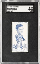 1949 TURF CIGARETTES FAMOUS FILMS STARS - (HAND CUT) #38 FRANK SINATRA SGC 4 picture