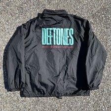 Official Deftones 2025 North American Tour VIP Windbreaker Size Large Black picture