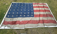 ANTIQUE AMERICAN FLAG 42 STAR 1899 GIANT MONUMENTAL 17 BY 10 FEET VERY RARE picture