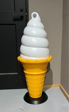 Vintage Soft Cream Ice Cream Store Display Sign 90cm Retro Japan NISSEI Sujahta picture