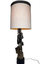 Richard Barr / Harold Weiss for Laurel Brutalist Monumental Lamp Bronze + Shade picture