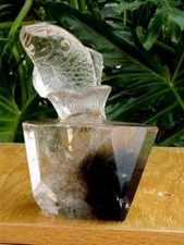 Quartz Crystal Solid Carved Fish out of Water, with Many Rutiles Reduced price picture