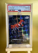 2024 Renditions Spider-Man Carnage Symbiote Black 1/1 PSA 10 GEM MINT ULTRA RARE picture