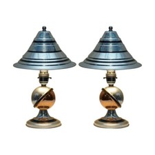 Pair of Important Elsie Roberts Oswald Partridge Milne Art Deco 1932 Lamps picture