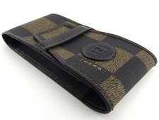 FENDI Cigarette case Black beige Women Authentic secondhand picture