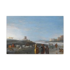 Cornelis van Poelenburch - Jesse presenting his son David - Canvas Wall Art picture