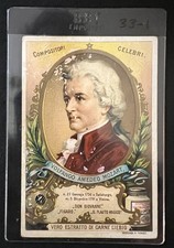 1893 LIEBIG MOZART *ROOKIE CARD* RARE LOW POP VG picture