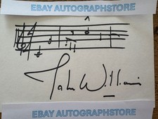 John Williams Genuine Signed Autographed HANDWRITTEN SHEET MUSIC from Star Wars picture