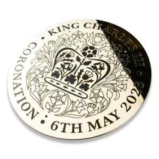 King Charles III Coronation plaque in Solid brass picture