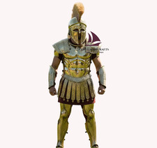 ZAIN Greek Commander Brass Armor Set Wearable Ancient Warrior Costume Halloween picture