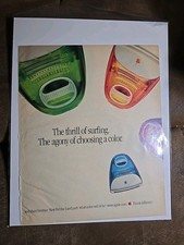 Vintage Apple Imac Pc Magazine Ad Clipping 90s Computers Y2k picture