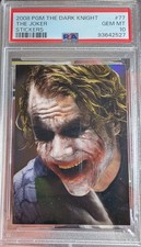 2008 PGM DC The Dark Knight #77 Joker Holofoil Heath Ledger RC - PSA 10 picture