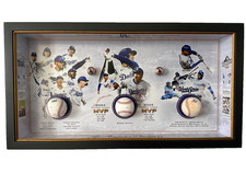 LA Dodgers 2024 & 2025 WS Champions Display 1/1 - Ohtani Betts Signed Game Used picture