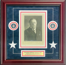William Howard Taft Autographed Framed Original White House Harris & Ewing Photo picture