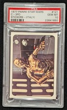 1977 Panini Star Wars C-3PO Sticker PSA 10 GEM MINT (Italy) #121 Pop-3 ONLY picture