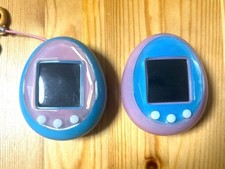 Tamagotchi Idl Milky Blue Pink Set Bandai JPN Limited Edition Rare 2605TK picture