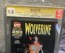 Wolverine 145 CGC 9.8 SS NM+ Nabisco Variant Signed Leinil Yu Sienkiewicz Vines picture