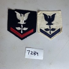 Machinist Mate Petty Officer Patch Lot Of 2 Navy Military Naval 72B4 picture