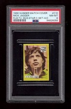 PSA 8 MICK JAGGER 1966 Vlinder Card #C10 THE ROLLING STONES picture