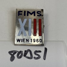 FIMS XIII Wien 1960 Federazione Medico Sportiva Italiana Badge Pin-Back 80D51 picture