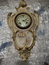 Ansonia #3 Hanging Royal Bonn Porcelain Wall Clock picture