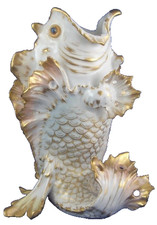 Antique 20thC Art Nouveau KPM Berlin Porcelain Weichmalerei Fish Vase German picture