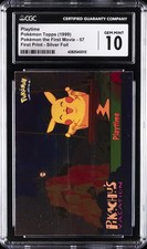 1999 POKÉMON TOPPS POKÉMON THE FIRST MOVIE #57 PLAYTIME CGC 10 GEM MINT picture