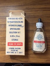 1971 Vintage Visine Unopened Bottle With Box picture
