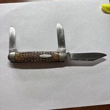 RARE Case XX 1940-1964  3 Blade Cigar Style Pocket Knife 6394 1/2 picture