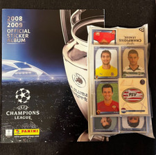 PANINI COMPLETE SET VIGNETTES UEFA CHAMPIONS LEAGUE 2008/2009 + EMPTY BLANK ALBUM picture