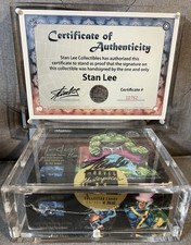 1992 MARVEL MASTERPIECES SEALED BOX SIGNED BY STAN LEE W/ COA & JOE JUSKO picture